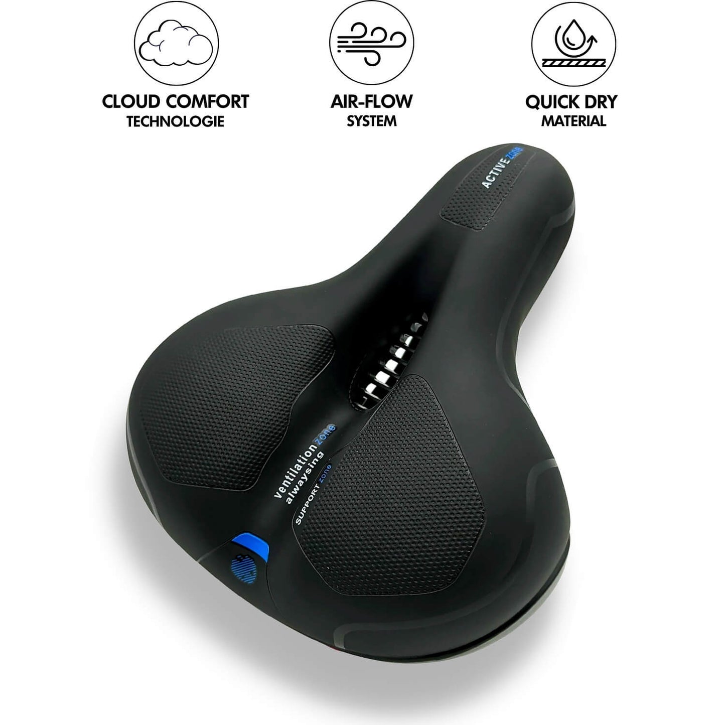 koadclo | Bike Seat with Gel Cushion and Shock Absorption