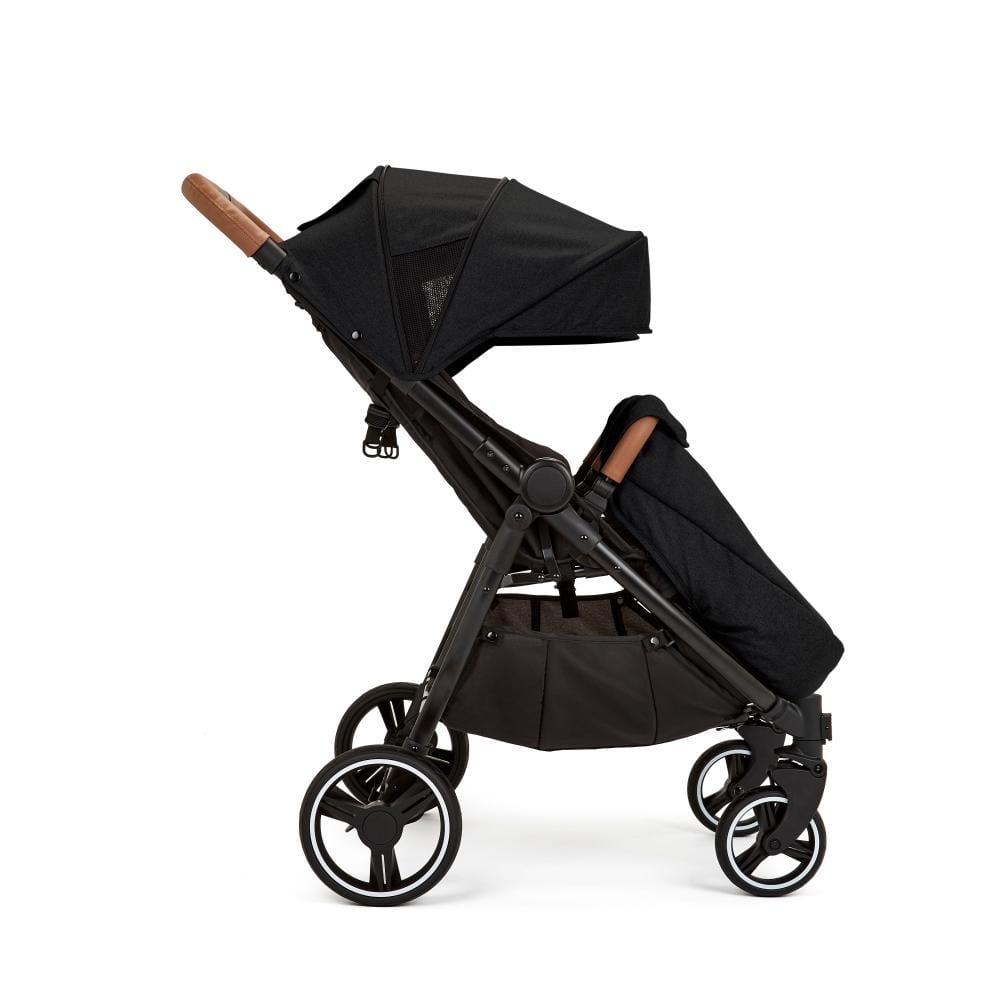 Ickle Bubba Venus Prime Double Stroller - Black Tan