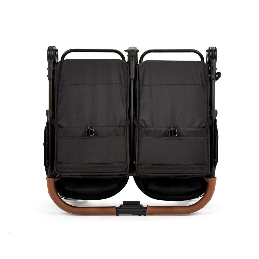 Ickle Bubba Venus Prime Double Stroller - Black Tan