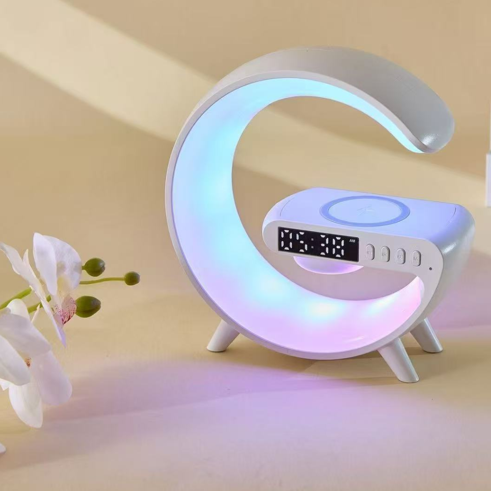 koadclo | Wireless Charging Lamp - LED Clock Speaker
