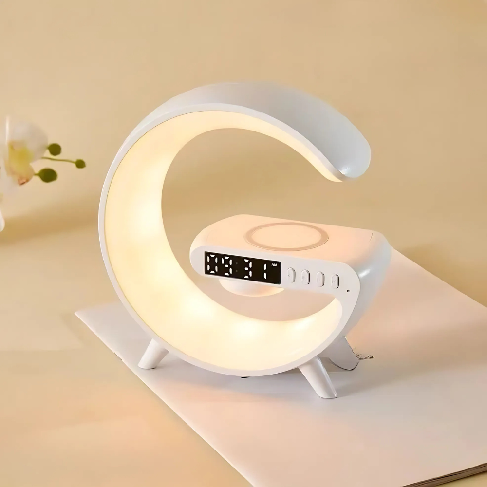 koadclo | Wireless Charging Lamp - LED Clock Speaker