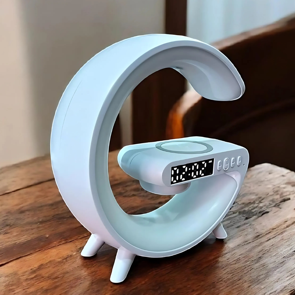 koadclo | Wireless Charging Lamp - LED Clock Speaker