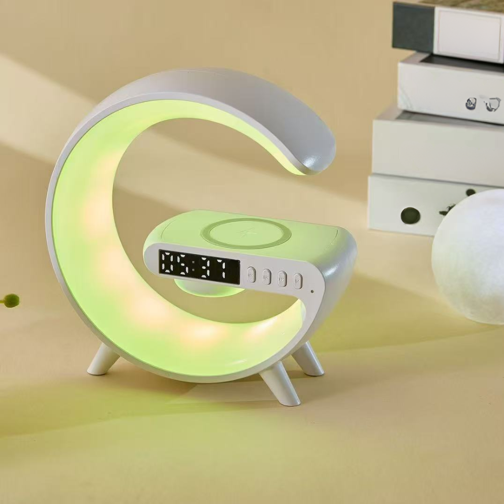 koadclo | Wireless Charging Lamp - LED Clock Speaker