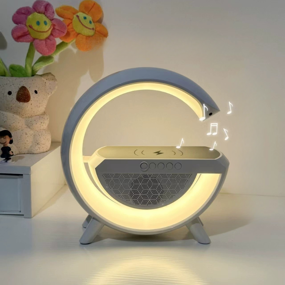 koadclo | Wireless Charging Lamp - LED Clock Speaker