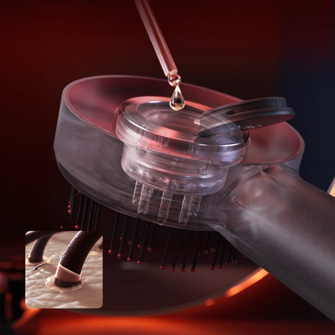 koadclo | Scalp Massager Brush with Red Light Therapy
