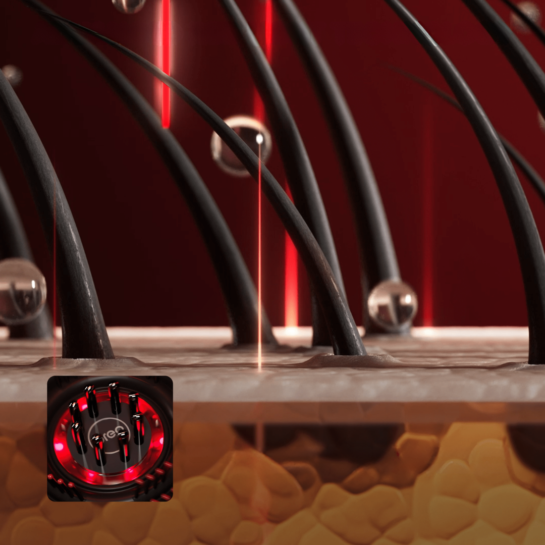 koadclo | Scalp Massager Brush with Red Light Therapy