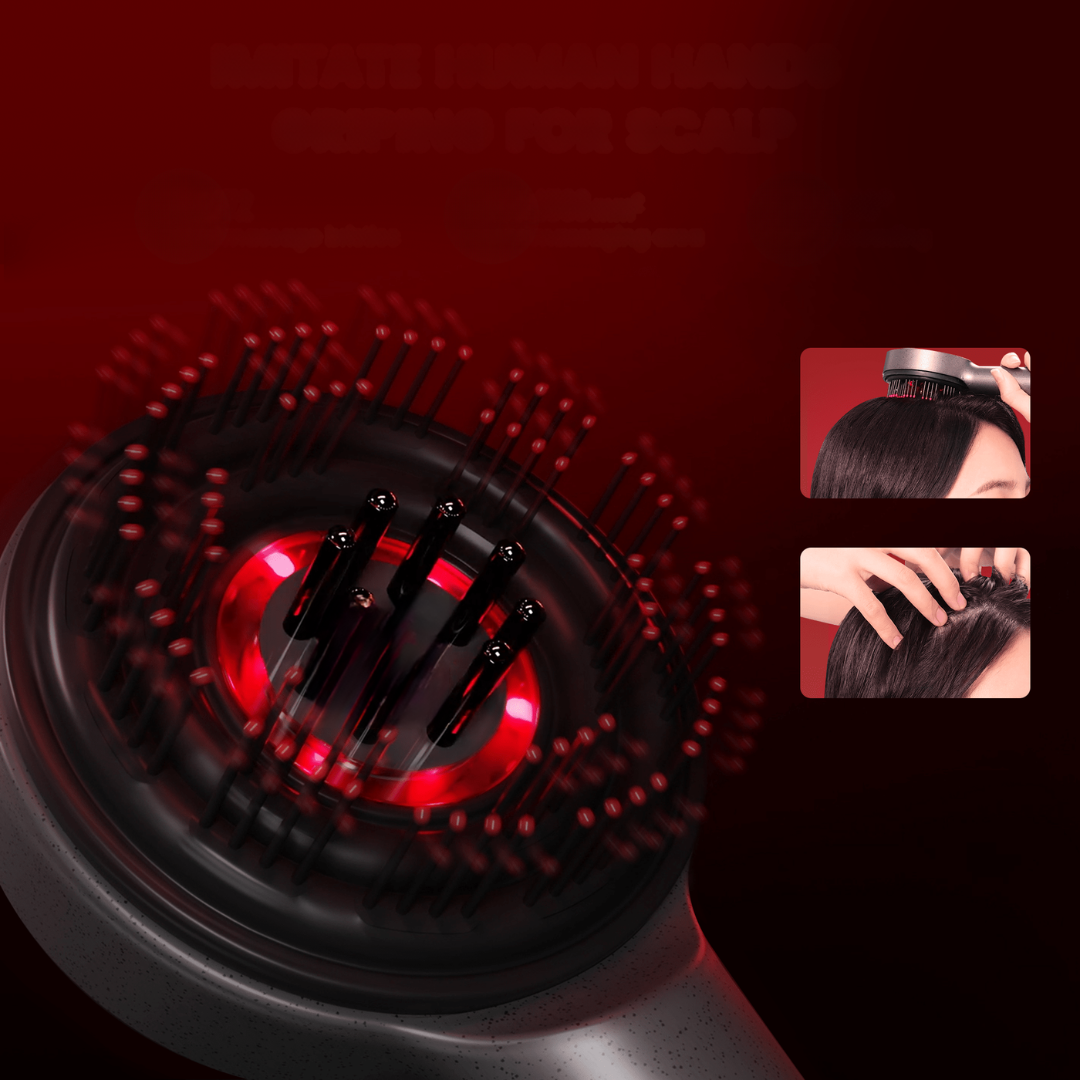 koadclo | Scalp Massager Brush with Red Light Therapy