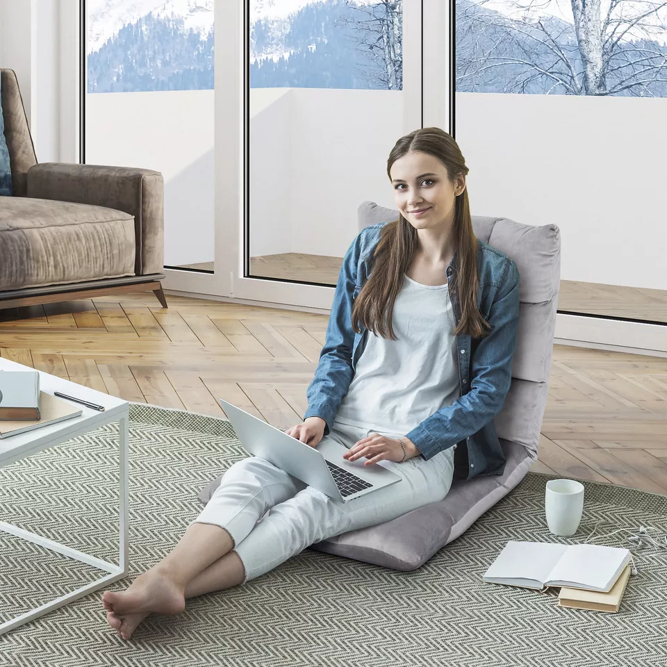 koadclo | Floor Chair with Adjustable Back Support