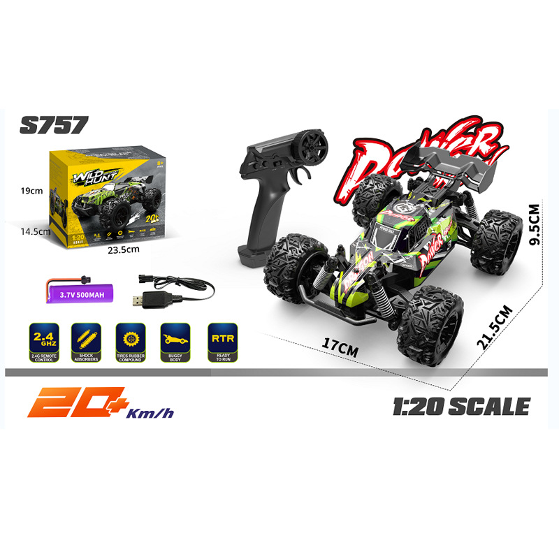 koadclo | High Speed Remote Control Off-Road Monster Truck - 1:20 Scale