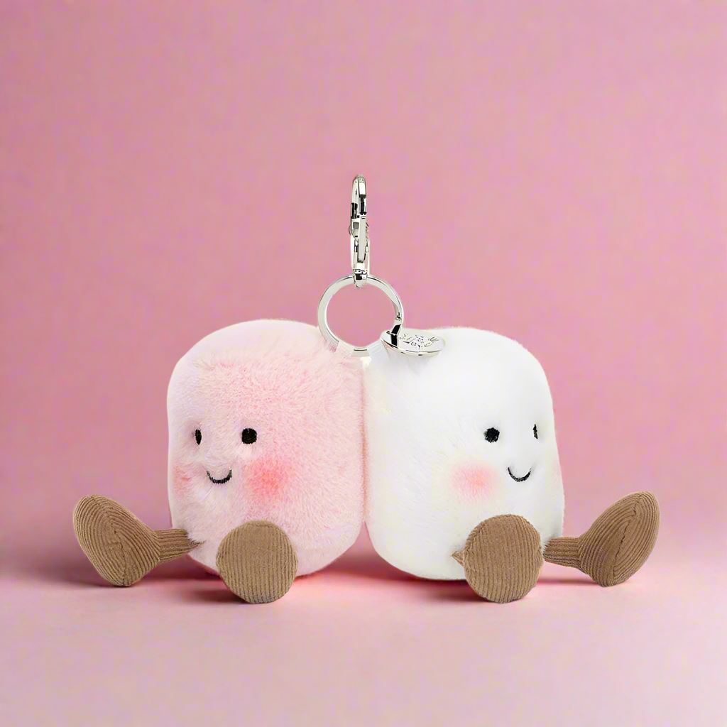 Jellycat - Bag Charm | Amuseable Pair of Marshmallows