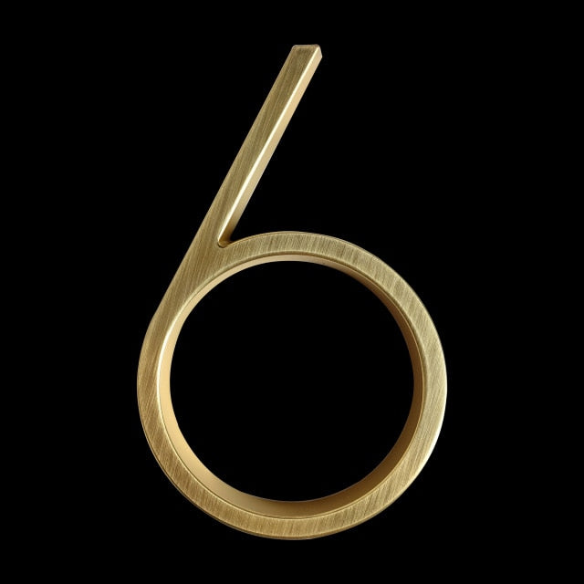 koadclo | Gold Modern House Numbers – Contemporary Address Numbers for Home Exterior