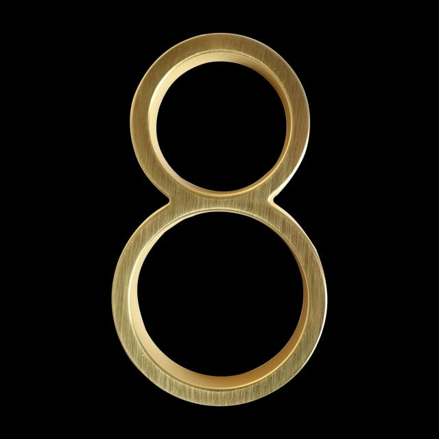 koadclo | Gold Modern House Numbers – Contemporary Address Numbers for Home Exterior