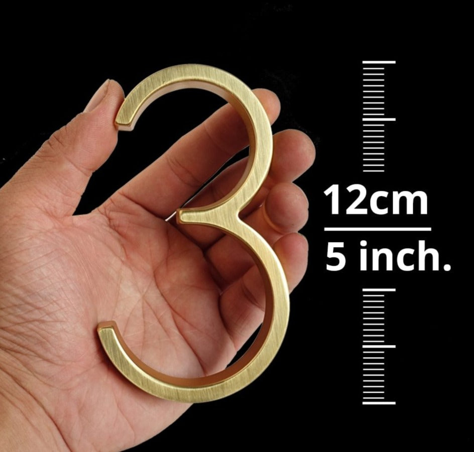 koadclo | Gold Modern House Numbers – Contemporary Address Numbers for Home Exterior