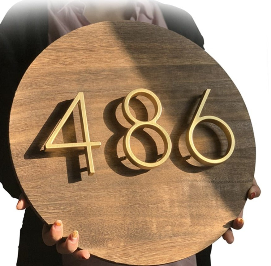 koadclo | Gold Modern House Numbers – Contemporary Address Numbers for Home Exterior