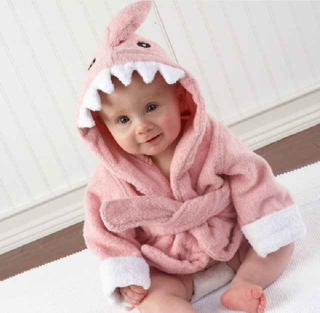 koadclo | Baby Bathrobe - Cotton Hooded Animal Towel