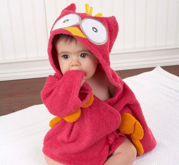 koadclo | Baby Bathrobe - Cotton Hooded Animal Towel