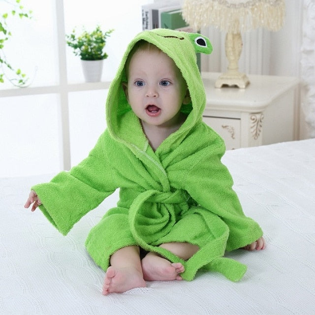 koadclo | Baby Bathrobe - Cotton Hooded Animal Towel