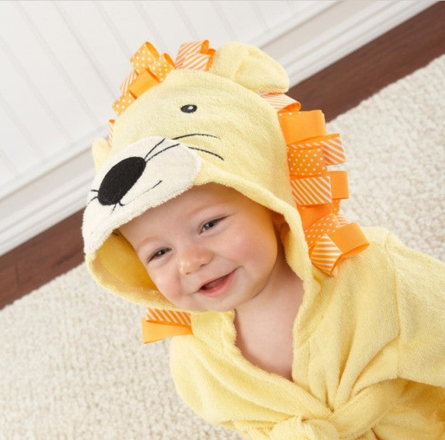 koadclo | Baby Bathrobe - Cotton Hooded Animal Towel