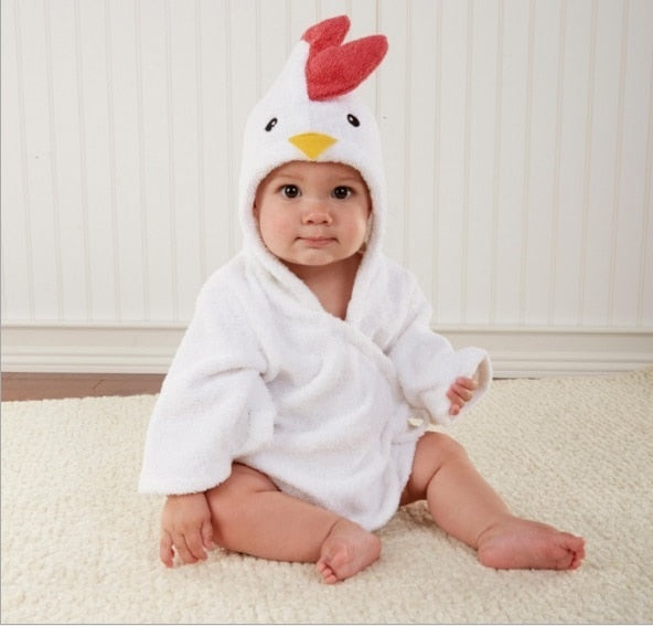 koadclo | Baby Bathrobe - Cotton Hooded Animal Towel