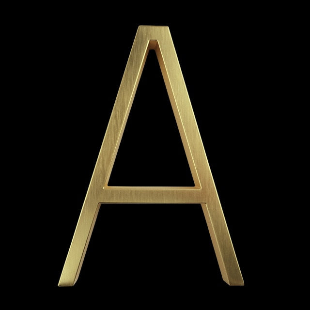 koadclo | Gold Modern House Numbers – Contemporary Address Numbers for Home Exterior
