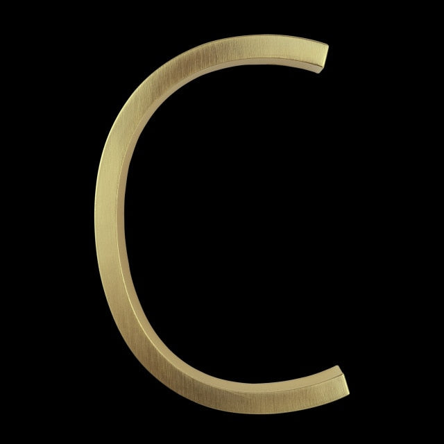 koadclo | Gold Modern House Numbers – Contemporary Address Numbers for Home Exterior