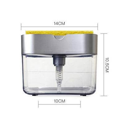Koadclo | Wall Mounted Soap Dispenser – Stainless Steel for Kitchen & Bathroom