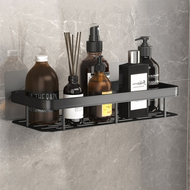 Koadclo | Metal Suction Cup Bathroom Shelves – No-Drill Rustproof Storage Rack for Shower