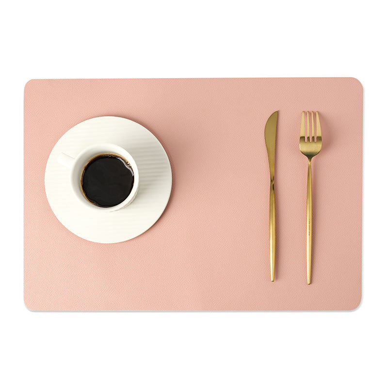 Koadclo | Modern Rectangular Waterproof PU Leather Placemats