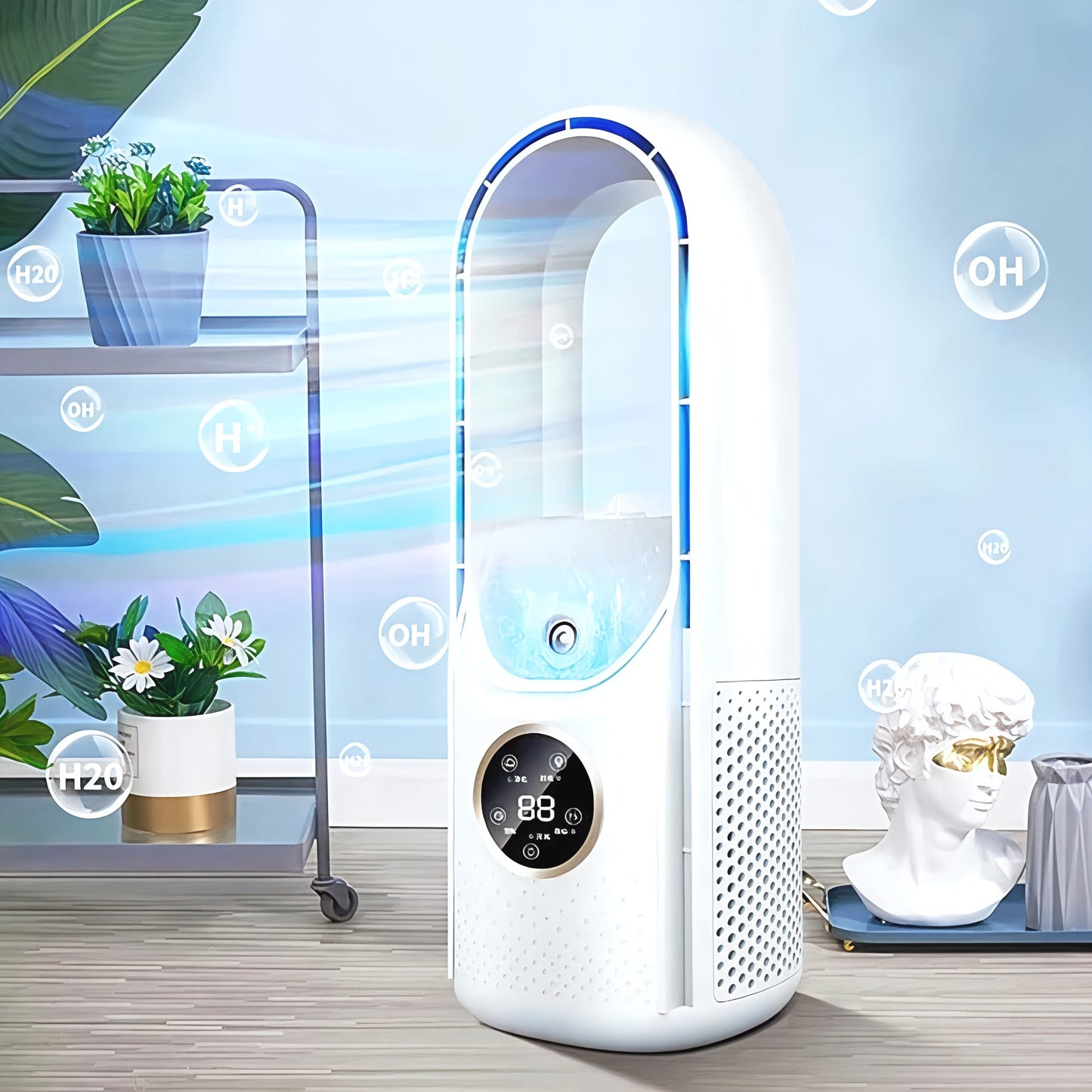 koadclo | Air Cooler - Bladeless Portable Quiet Fan Unit