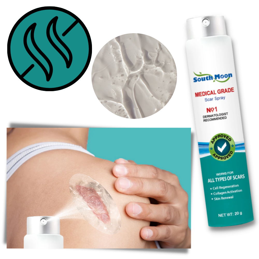 Koadclo | Spray Treatment for Scar Removal – Silicone Scar Healing Spray for Face & Body