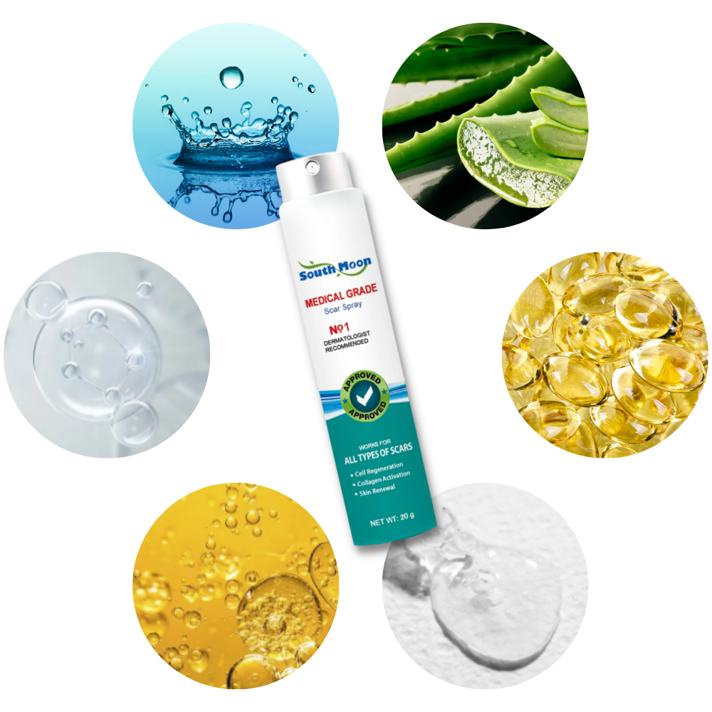Koadclo | Spray Treatment for Scar Removal – Silicone Scar Healing Spray for Face & Body