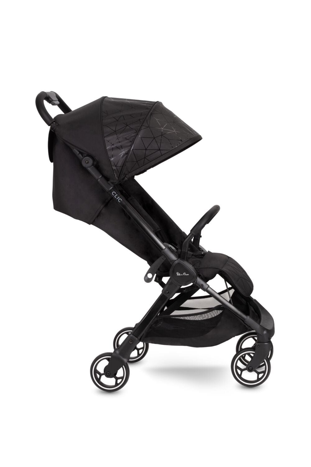 Silver Cross Clic Stroller with Raincover - Black