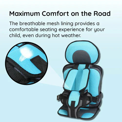 Koadclo | Portable & Foldable Child Car Booster Seat – Compact Travel Booster Cushion for Kids