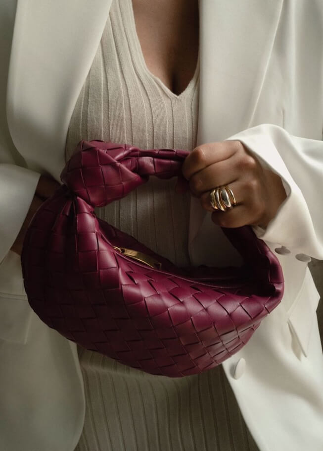 koadclo | Handbag - Vegan Leather Woven Shoulder Bag