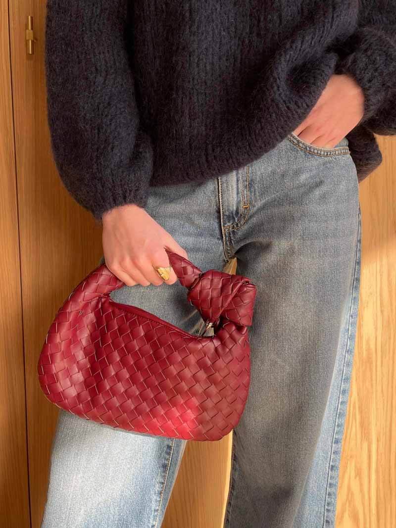koadclo | Handbag - Vegan Leather Woven Shoulder Bag