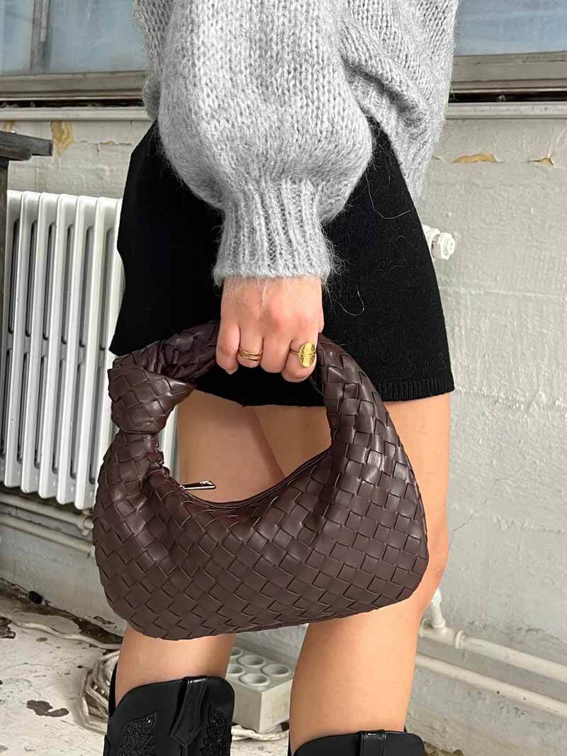 koadclo | Handbag - Vegan Leather Woven Shoulder Bag