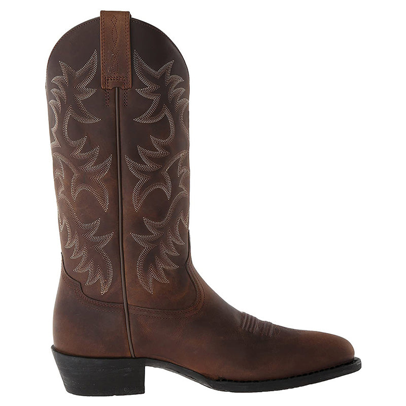 Carlo | Men’s Mid-Calf Leather Cowboy Boots