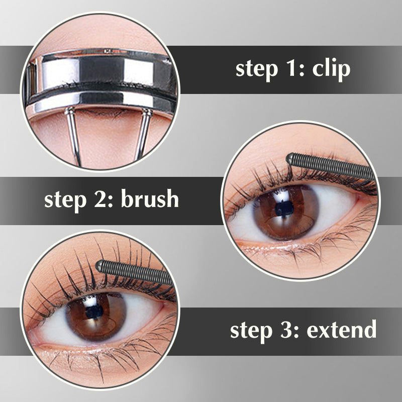 Koadclo | 3D Curling Metal Curlers Mascara – Waterproof & Long-Lasting Volumizing Mascara
