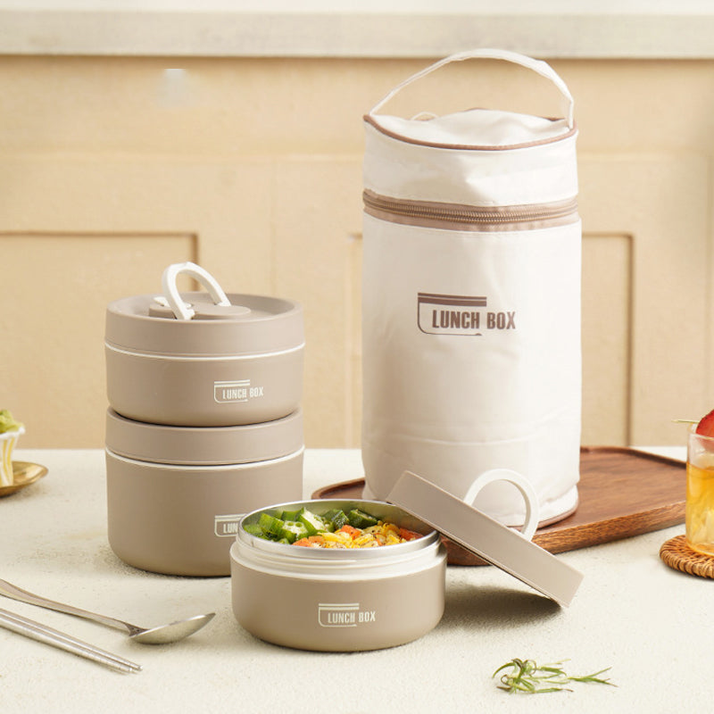 Amtn Club | ThermoBox Multi-Layered Insulated Lunchbox – Includes Free Carry Bag