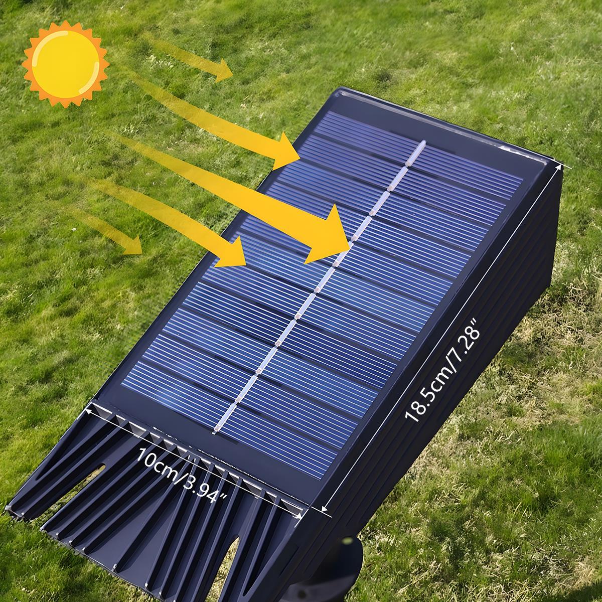 Koadclo | Waterproof Solar LED Multi-Zoom Spot Light - Adjustable Zoom for Garden & Outdoor