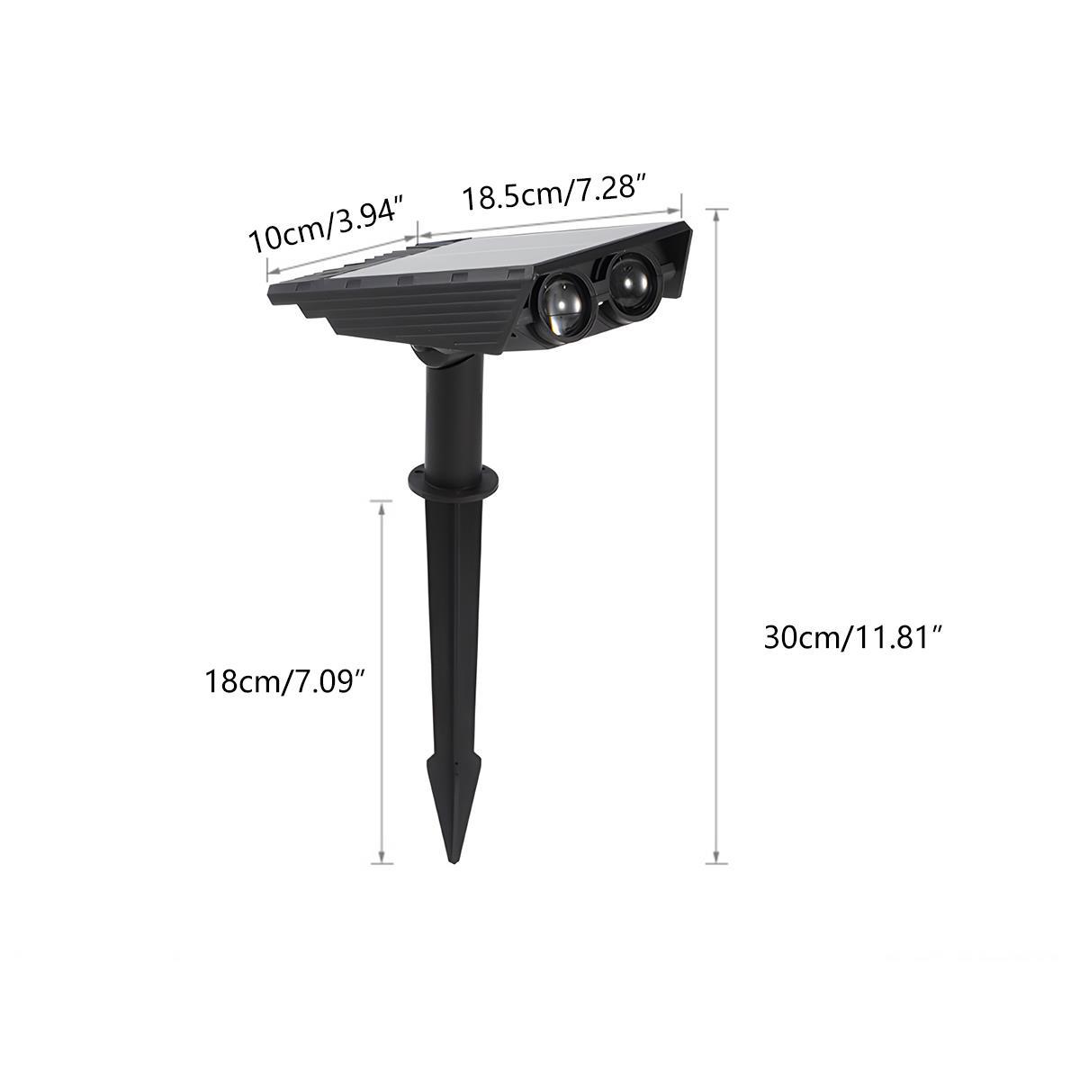 Koadclo | Waterproof Solar LED Multi-Zoom Spot Light - Adjustable Zoom for Garden & Outdoor