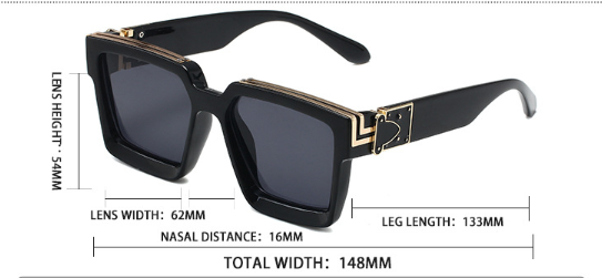 koadclo | Black Square UV Protection Sunglasses
