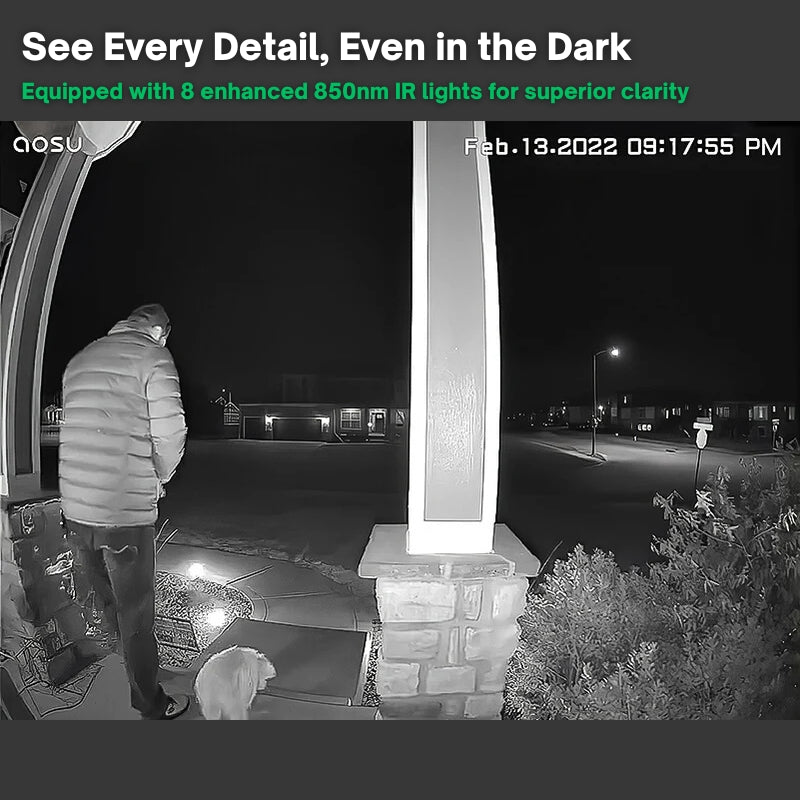 koadclo | Wireless Doorbell Camera - Night Vision Security Unit